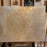 تابلو برجسته لوکس پتینه و میکروسمنت|تابلو، نقاشی، عکس|تهران, اقدسیه|دیوار