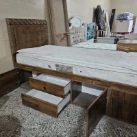 سرویس خواب تک نفره استوک هس باتشک عالی اصل|تخت و سرویس خواب|رامهرمز, |دیوار