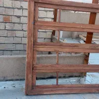 یک عدد درب حیاطی چوبی با دوعدد پنجره چوبی|مصالح و تجهیزات ساختمان|نیشابور, فضل|دیوار