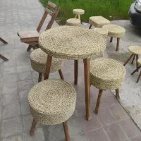 میز صندلی حصیری|میز و صندلی غذاخوری|کومله, |دیوار