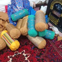 متکا سنتی پر شده از پشم گوسفندی