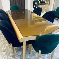 مبلمان ۱۰ نفره +میزنارخوری ۸ نفره|مبلمان خانگی و میز عسلی|سبزوار, رضوان|دیوار