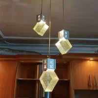 لوستر|لوستر و چراغ آویز|رشت, لاکانی|دیوار