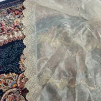 پرده حریر نسکافه ای