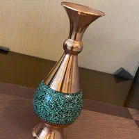 گلدان مسی فیروزه کوبی نو|صنایع دستی و سایر لوازم تزئینی|تهران, طرشت|دیوار