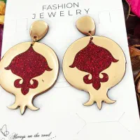 طرح پیچک گوشواره طلایی رزینی وگلدانی|بدلیجات|اردبیل, |دیوار