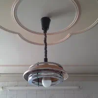 چراغ آویز تمام فلز طلایی رنگ