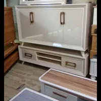 ست کامل آینه کنسول و جاکفشی MDF براق|بوفه، ویترین، کنسول|الوند, |دیوار