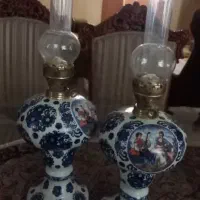 دو عدد چراغ گردسوز چینی