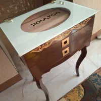 کنسول چوبی پایه دار قاشق و چنگال