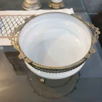 میوه خوری و شمعدان قدیمی عتیقه