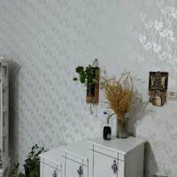 نقاشی طرح کاغذدیواری بارنگ اکریلیک