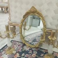 اینه شمعدان قدیمی برنجی|آینه|نسیم‌شهر, |دیوار