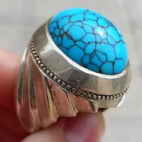 انگشتر فیروزه کلکسیونی استاد چزگی