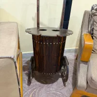 دکوری کالسکه چوبی