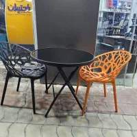 میز غذا خوری تاشو با صندلی پلیمری نشکن|میز و صندلی غذاخوری|ایلام, |دیوار