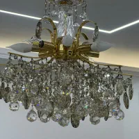 لوستر 8شاخه تمیز بدون رنگ رفتگی رنگ صابت|لوستر و چراغ آویز|اندیشه, شهرک مریم|دیوار