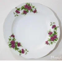 بشقاب گلسرخی قدیمی نو