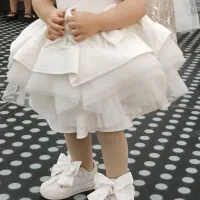 لباس دخترانه سفید ۱ تا ۲ سال