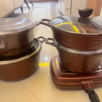 ی سرویس کامل قابلمه چدن
