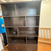 کتابخانه MDF چهار طبقه قفل‌دار اداری