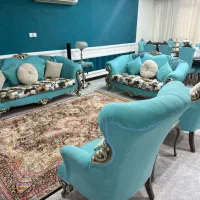 ست مبلمان ۷ نفره و میز ناهار خوری ۸ نفره سلطنتی