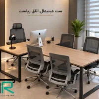 فروش لوازم دفتری/میز نیمست چرمی صندلی توری