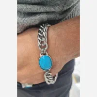 دستبند مردانه استیل