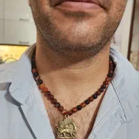 گردنبند مردانه با سنگ طبیعی و مدال|جواهرات|تهران, ابوذر|دیوار