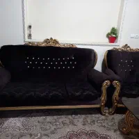 مبل۷نفره نیمه استیل|مبلمان خانگی و میز عسلی|تهران, مسعودیه|دیوار