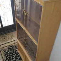 کمد کتابخانه چوبی سالم|کتابخانه، شلف، قفسه‌های دیواری|کرمانشاه, |دیوار