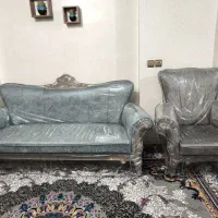 فروش فوری مبل 9نفره تمیز و شیک|مبلمان خانگی و میز عسلی|برخوار, |دیوار