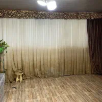 پرده دوخت پلیسه حریر آبرنگی