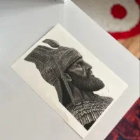 سفارش نقاشی چهره سیاه قلم|تابلو، نقاشی، عکس|چناران, |دیوار