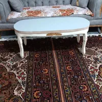 میز جلو مبلی ۳نفری چوب گردو در حد نونو