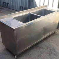 سینک صنعتی ورق نگیر ۲متری