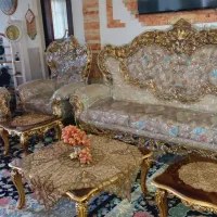 مبل سلطنتی مناسب جهیزیه+(باکاورژله ای) فوری|مبلمان خانگی و میز عسلی|بروجرد, |دیوار