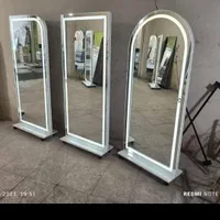 آینه ایستاده آینه دیواری آرایشگاهی نور دار بدون نو