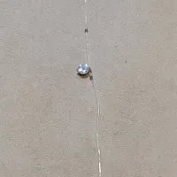 پابند نقر.ه با نخ نامرئی و نگین زیرکونیا