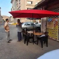 چتر و سایه بان دو عدد کاملا نو