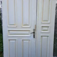 درب چوبی یک و نیم لنگه