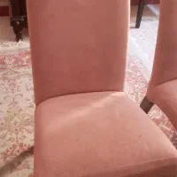 ۶عددصندلی چوبی پارچه ای