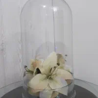 باکس حباب شیشه ای گل مصنوعی