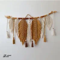 دیوارکوب مکرومه بافی مدل برکه