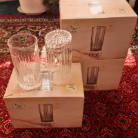 ظروف پذیرایی شیشه ای نو لیوان مرغ خوری بستنی خوری|ظروف سرو و پذیرایی|کرمانشاه, |دیوار