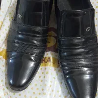 گفش چرم مدل ورنی سایز ۴۳ مردانه