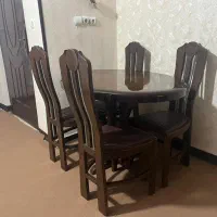 میز غذاخوری چوب گردو اصل