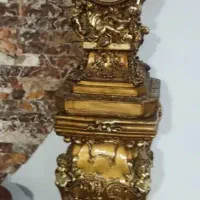 پاتریشن دوعدد ساعت ایستاد وآینه کنسر بوفه|آینه|شاهین دژ, |دیوار