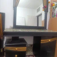 تختخواب دونفره با دراور و اینه.سالم و بدون ایراد|تخت و سرویس خواب|سنندج, |دیوار