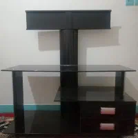 میز تلویزیون شیشه ای